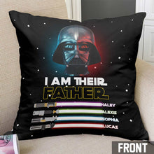 Load image into Gallery viewer, Personalized I Am Their Father Throw Pillow Gift for Dad
