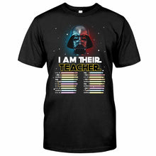 Load image into Gallery viewer, Personalized Teacher T-Shirt Custom Names Star Wars Gift