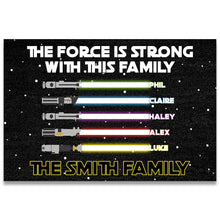 Load image into Gallery viewer, Personalized Star Wars Family Doormat Custom Name Gift for Home