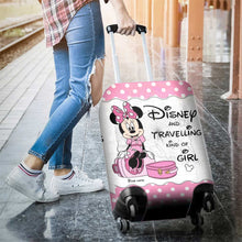 Load image into Gallery viewer, Personalized Luggage Cover for Disney Lovers - Custom Name Travel Gift