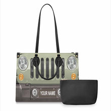 Load image into Gallery viewer, Personalized Leather Handbag Custom Name Gift for Her