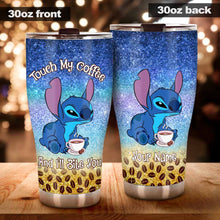Load image into Gallery viewer, Personalized Touch My Coffee Tumbler Custom Name Gift