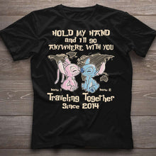 Load image into Gallery viewer, Personalized Couple Ohana T-Shirt & Hoodie Custom Names Gift
