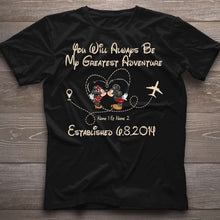 Load image into Gallery viewer, Personalized Couple Mouse T-shirt & Hoodie Gift for Valentine’s Day