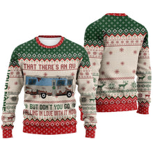 Load image into Gallery viewer, Personalized RV Christmas Sweater Custom Name Gift