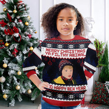 Load image into Gallery viewer, Personalized Merry Christmas Ya Filthy Animal Sweater - Custom Holiday Gift