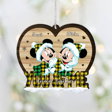 Load image into Gallery viewer, Personalized Heart-Shaped Christmas Ornament for Couples