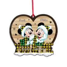 Load image into Gallery viewer, Personalized Heart-Shaped Christmas Ornament for Couples