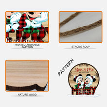 Load image into Gallery viewer, Personalized Christmas Couple Wood Sign Custom Name Decor
