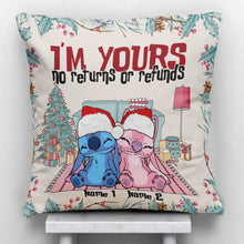 Load image into Gallery viewer, Personalized Christmas Ohana Throw Pillow Custom Names Gift