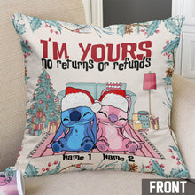 Load image into Gallery viewer, Personalized Christmas Ohana Throw Pillow Custom Names Gift