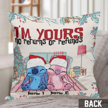 Load image into Gallery viewer, Personalized Christmas Ohana Throw Pillow Custom Names Gift
