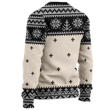 Load image into Gallery viewer, Personalized Christmas Sweater with Faux Wool Pattern for Unique Gifts
