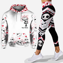 Load image into Gallery viewer, Personalized Hug Me Hoodie & Leggings Set for Halloween Love