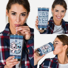 Load image into Gallery viewer, Personalized Couple Tumbler Love You To The Moon & Back Gift