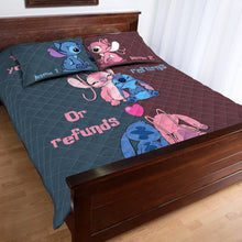 Load image into Gallery viewer, Personalized Couple Ohana Quilt Set Custom Names Gift for Anniversary