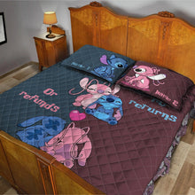 Load image into Gallery viewer, Personalized Couple Ohana Quilt Set Custom Names Gift for Anniversary