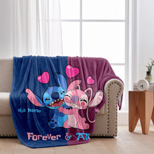 Load image into Gallery viewer, Personalized Ohana Blanket for Couples Custom Names Gift