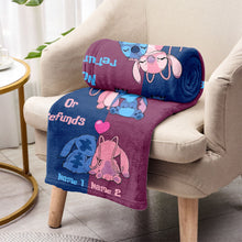 Load image into Gallery viewer, Personalized Ohana Blanket Custom Names Gift for Couples
