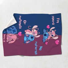 Load image into Gallery viewer, Personalized Ohana Blanket Custom Names Gift for Couples