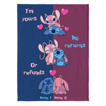 Load image into Gallery viewer, Personalized Ohana Blanket Custom Names Gift for Couples