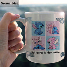 Load image into Gallery viewer, Personalized Couple Ohana Mug Custom Name Gift for Partner