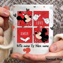 Load image into Gallery viewer, Personalized Couple Mug with Names and Love Quote Gift