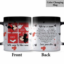 Load image into Gallery viewer, Personalized Couple Mug with Names and Love Quote Gift