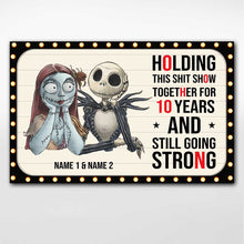 Load image into Gallery viewer, Personalized Nightmare Couple Poster 10 Years of Love Custom Print