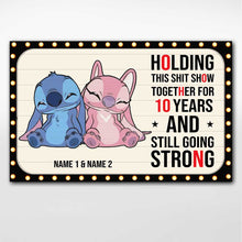 Load image into Gallery viewer, Personalized Couple Ohana Poster Custom Names 10 Years Gift
