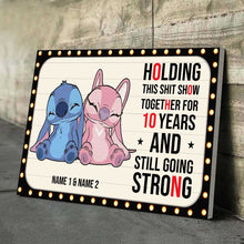 Load image into Gallery viewer, Personalized Couple Ohana Poster Custom Names 10 Years Gift