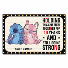 Load image into Gallery viewer, Personalized Couple Ohana Poster Custom Names 10 Years Gift