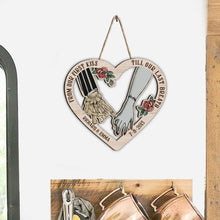 Load image into Gallery viewer, Personalized Couple Wood Sign From Our First Kiss Custom Gift