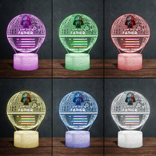 Load image into Gallery viewer, Personalized Star Wars Themed Acrylic Light Plaque Gift for Dad