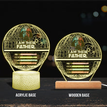 Load image into Gallery viewer, Personalized Star Wars Themed Acrylic Light Plaque Gift for Dad