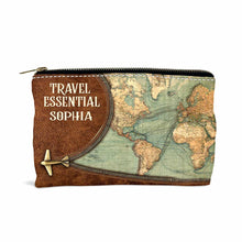 Load image into Gallery viewer, Personalized Travel Pouch with Name Eco-Friendly Design Gift for Her