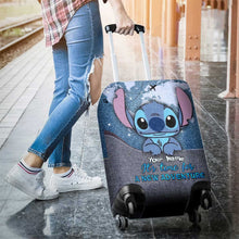 Load image into Gallery viewer, Personalized Ohana Luggage Cover Custom Name Travel Gift