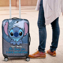 Load image into Gallery viewer, Personalized Ohana Luggage Cover Custom Name Travel Gift