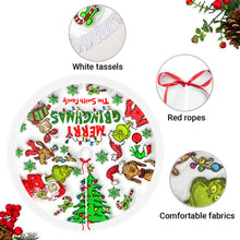 Load image into Gallery viewer, Personalized Merry Grinchmas Christmas Tree Skirt Custom Design