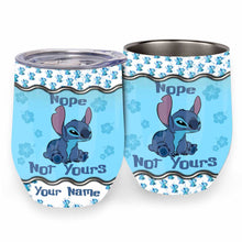 Load image into Gallery viewer, Personalized Ohana Wine Tumbler Custom Name Gift for Friends