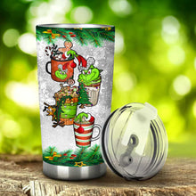 Load image into Gallery viewer, Personalized Christmas Tumbler Custom Grinch Design Gift