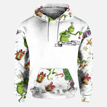 Load image into Gallery viewer, Personalized Christmas Hoodie and Leggings with Grinch Design