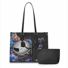 Load image into Gallery viewer, Personalized Leather Handbag with Nightmare Design for Women