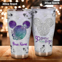 Load image into Gallery viewer, Personalized 50 Years of Magic Tumbler Custom Name Gift