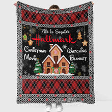 Load image into Gallery viewer, Personalized Christmas Movie Watching Blanket Custom Name Gift