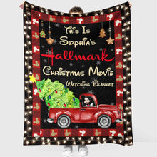 Load image into Gallery viewer, Personalized Christmas Movie Watching Blanket Gift for Mom