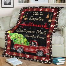 Load image into Gallery viewer, Personalized Christmas Movie Watching Blanket Gift for Mom