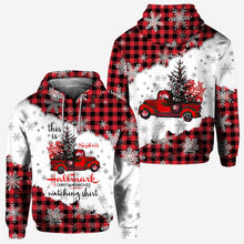 Load image into Gallery viewer, Personalized Christmas All Over Hoodie Custom Name Gift for Family