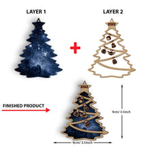Load image into Gallery viewer, Personalized Family Tree Wood Ornament Custom Names Christmas Gift