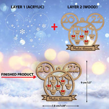 Load image into Gallery viewer, Personalized Christmas Layers Mix Ornament for Grandma - Custom Name Decoration